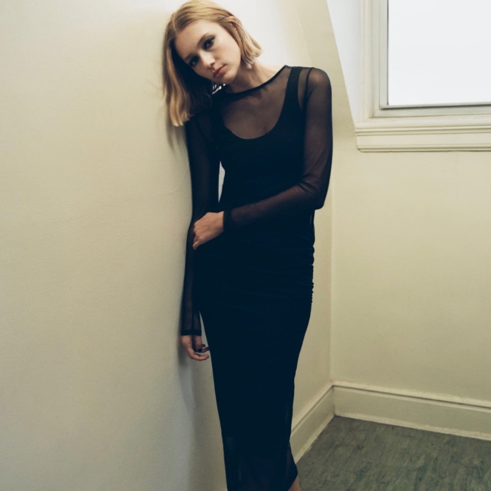 Zara CONTRASTING TULLE DRESS